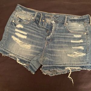 Denim shorts size 14